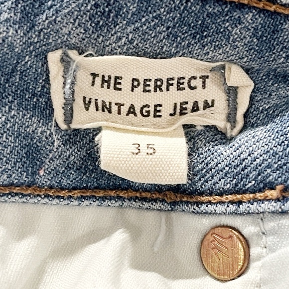 Madewell The Perfect Vintage Jean Heathcote Wash Size 35 M3114 - Picture 9 of 9